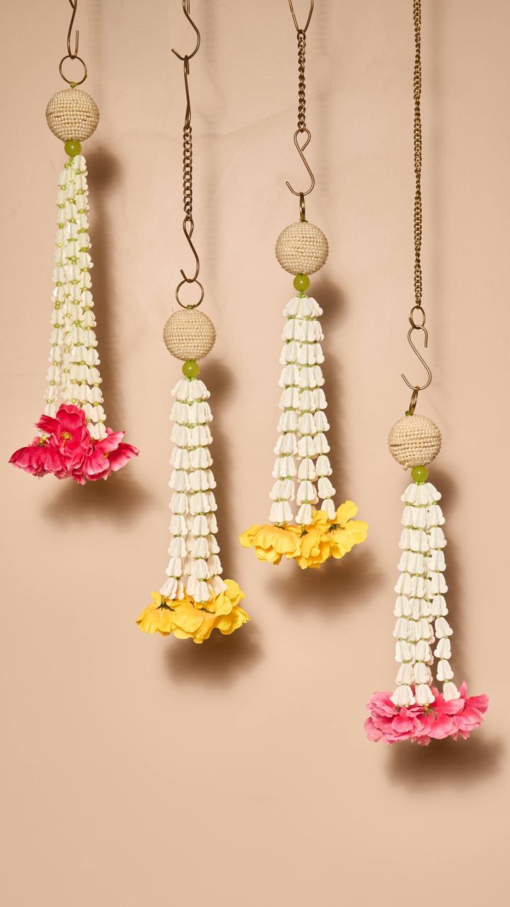 Hanging Flower Yellow & Pink