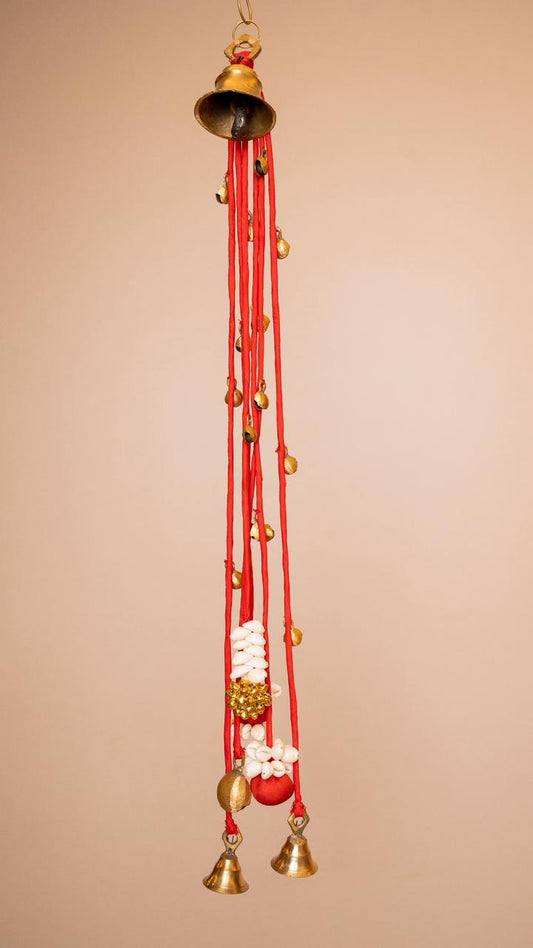 Silk fabric with bells