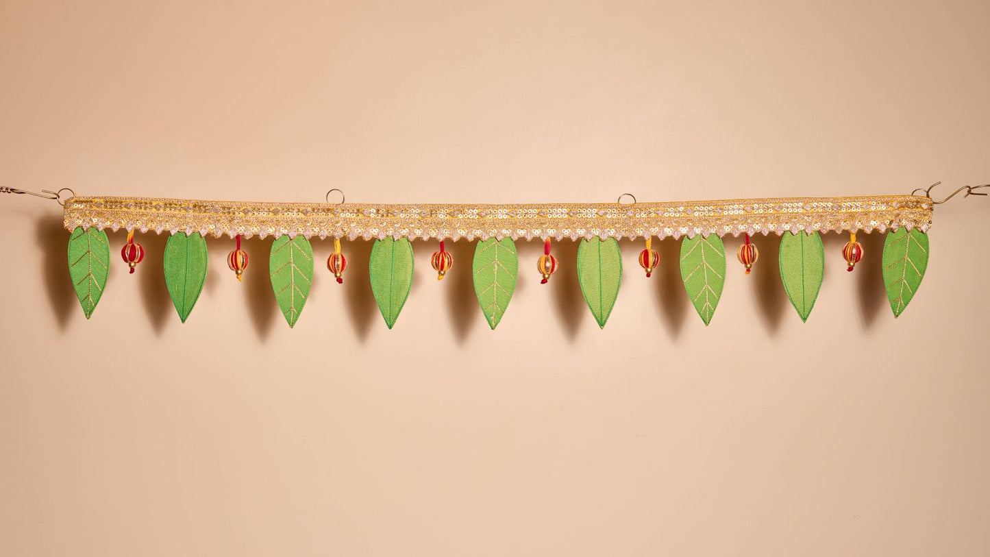 Bandarwal Fabric Leaves & Jari