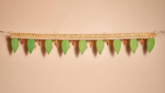 Bandarwal Fabric Leaves & Jari