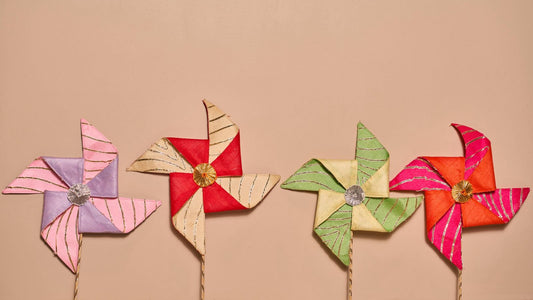 Decor Embellishments & Flowers Fabric Pinwheels