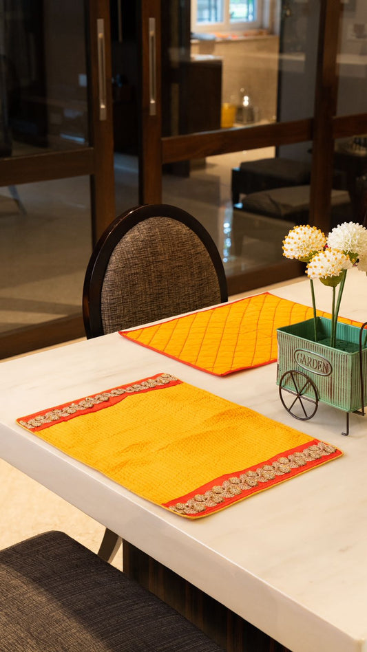 Table Mats Silk Fabric