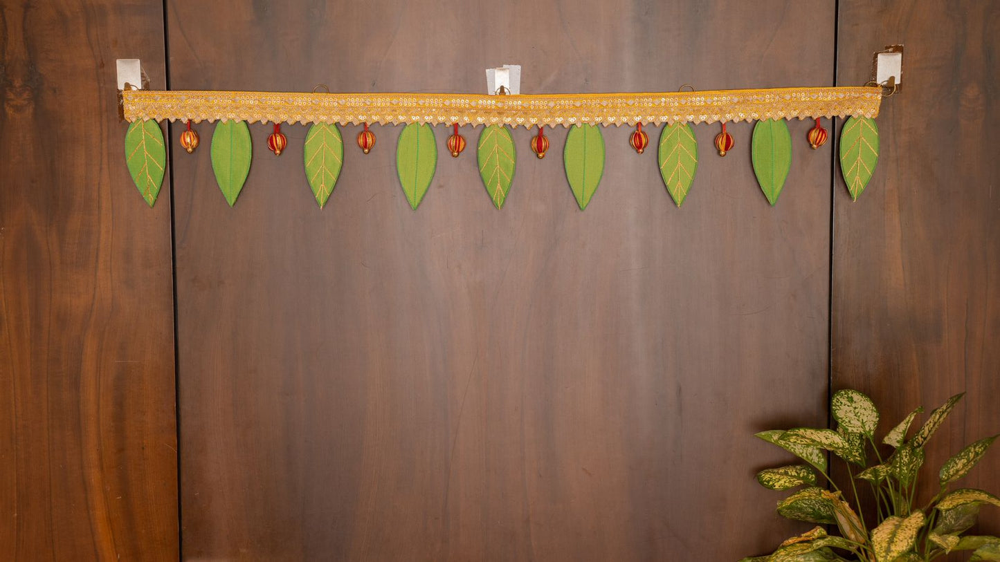 Bandarwal Fabric Leaves & Jari