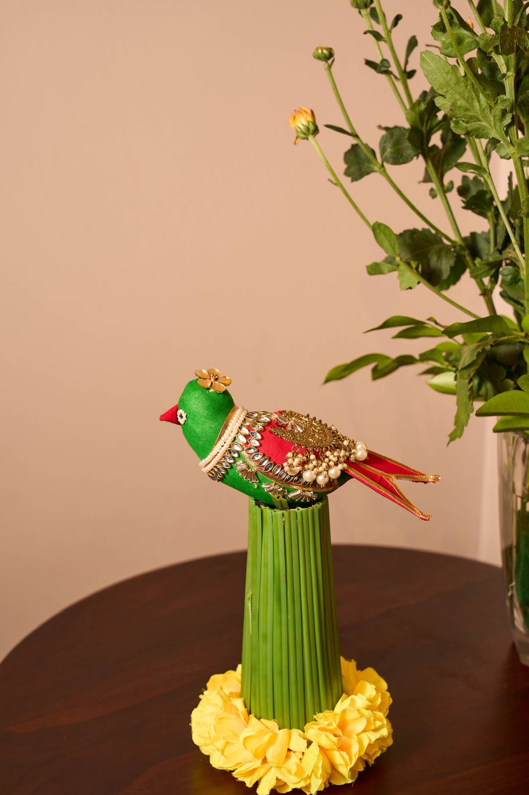 Decor Embellishments With Parrot
