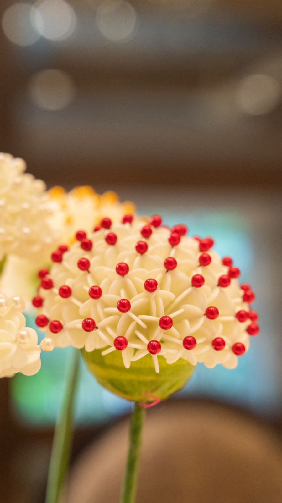 Decor Embellishments & Flowers (Red & Yellow)